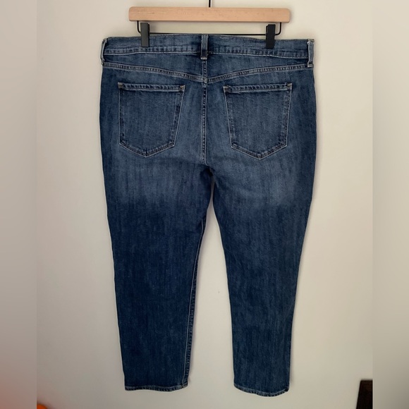 Old Navy Dark Indigo Boyfriend Jeans Size 16 - Picture 7 of 9